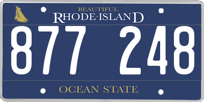 RI license plate 877248