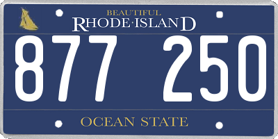 RI license plate 877250