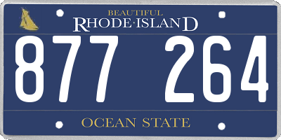 RI license plate 877264