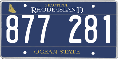 RI license plate 877281