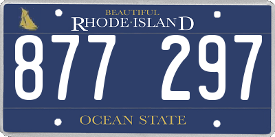 RI license plate 877297