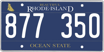 RI license plate 877350