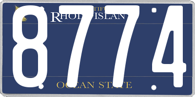 RI license plate 8774