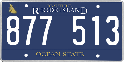 RI license plate 877513