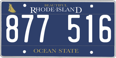 RI license plate 877516