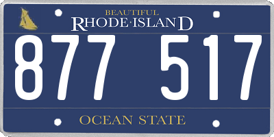 RI license plate 877517