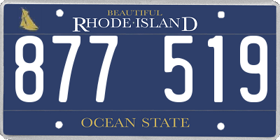 RI license plate 877519