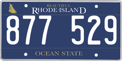 RI license plate 877529