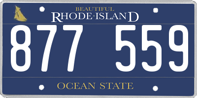 RI license plate 877559