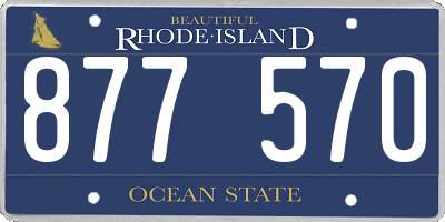 RI license plate 877570