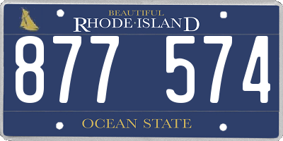 RI license plate 877574