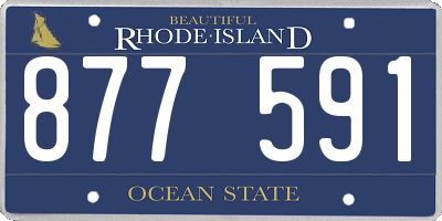 RI license plate 877591