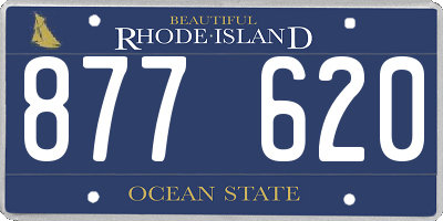 RI license plate 877620