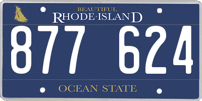 RI license plate 877624