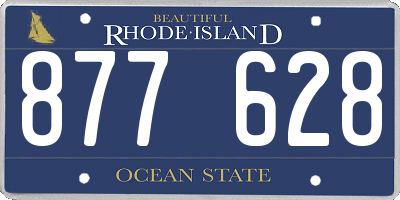 RI license plate 877628
