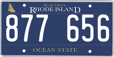 RI license plate 877656