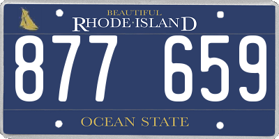 RI license plate 877659