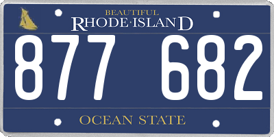 RI license plate 877682
