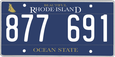 RI license plate 877691