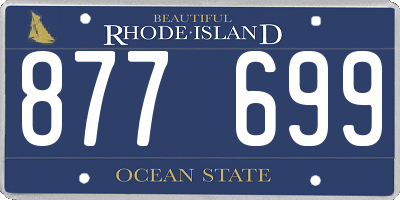 RI license plate 877699