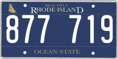 RI license plate 877719