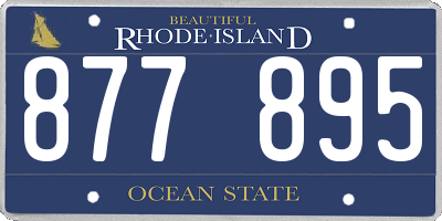 RI license plate 877895