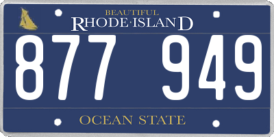 RI license plate 877949