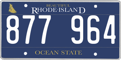 RI license plate 877964