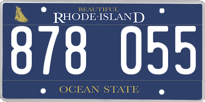RI license plate 878055