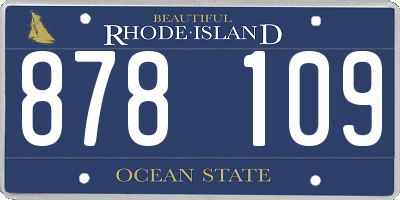RI license plate 878109