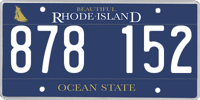 RI license plate 878152