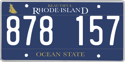 RI license plate 878157