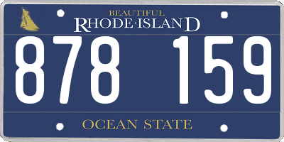 RI license plate 878159