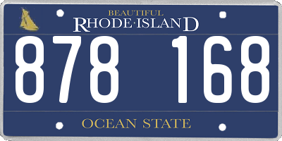 RI license plate 878168