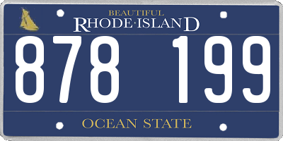 RI license plate 878199