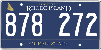 RI license plate 878272
