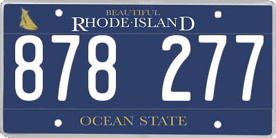 RI license plate 878277