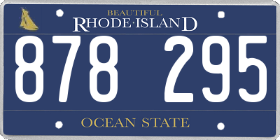 RI license plate 878295
