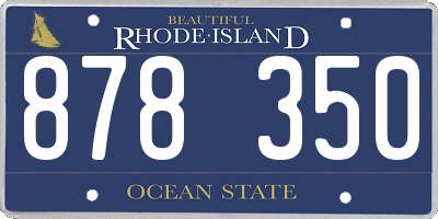 RI license plate 878350