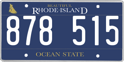 RI license plate 878515