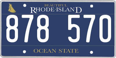 RI license plate 878570