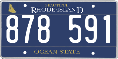 RI license plate 878591