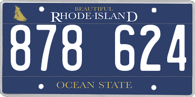 RI license plate 878624