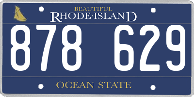 RI license plate 878629