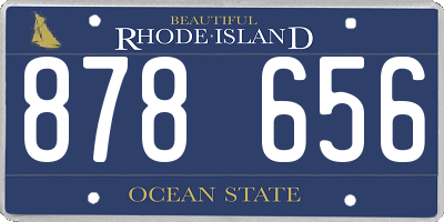RI license plate 878656