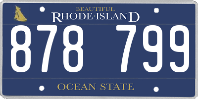RI license plate 878799