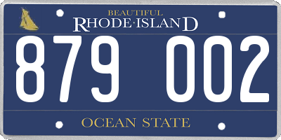 RI license plate 879002