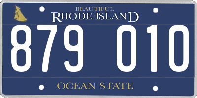 RI license plate 879010