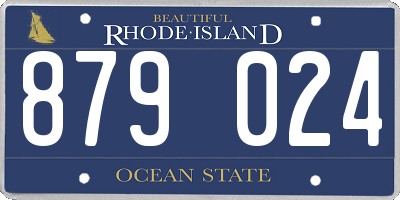 RI license plate 879024