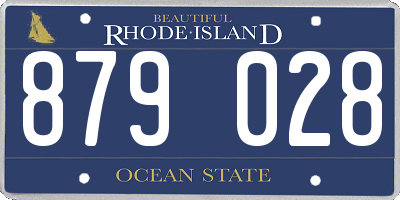 RI license plate 879028